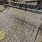 Hot Dip Galvanizing 4.5mm Chain Mesh Fencing Silver For Industrial Residential