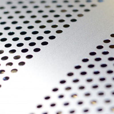 Decorative Punched Round Hole W0.5m Perforated Metal Plate For Outdoor Wall