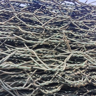 強化された80x100mmガビオンワイヤ網と逆回転織りタイプ