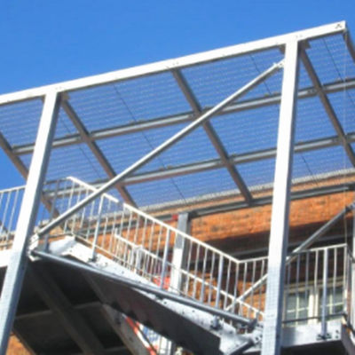 Galvanized Stair Welded Industrial Steel Handrails