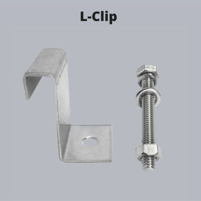 Metal Galvanized Grating Clips Stainless Steel M L Type Clamps